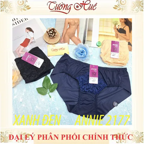 Quần Lót Nữ Phối Ren Annie QE 2177 Lưng Thấp - Thoải Mái, Chất Liệu Co Giãn 4 Chiều, Nhiều Màu Sắc, Vải Cotton An Toàn