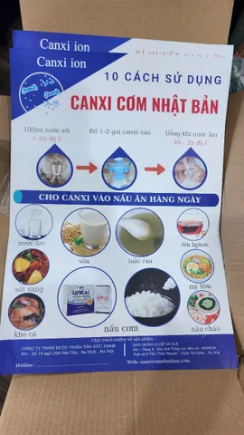 Bột Canxi Unical Nhật Bản 20 gói - Bổ sung canxi hỗ trợ xương khớp chắc khỏe, dễ hấp thụ, cho món ăn ngon miệng
