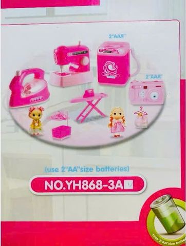 .Chơi đồ hàng bộ gia dụng có đèn và âm thanh gồm 3 phân loại YH868-1 YH868-2 YH868-3 đồ chơi nhập vai Mini Appliances