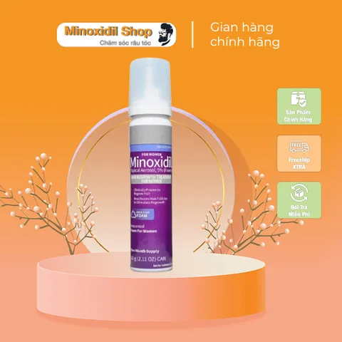 Xịt Mọc Tóc Dành Cho Nữ - Mino 5% Foam Hair Regrowth Treatment For Women
