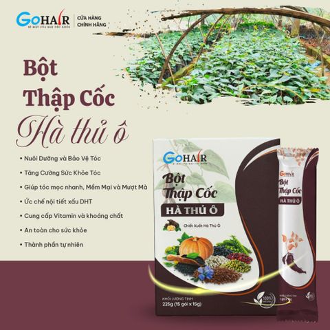 Thập Cốc Hà Thủ Ô Mọc Tóc Nhanh - Tinh Chất Đậu Hạt Tăng Cường Vitamin Cho Tóc Khỏe, Giảm Rụng Tóc Hiệu Quả