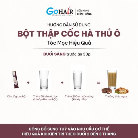 Thập Cốc Hà Thủ Ô Mọc Tóc Nhanh - Tinh Chất Đậu Hạt Tăng Cường Vitamin Cho Tóc Khỏe, Giảm Rụng Tóc Hiệu Quả