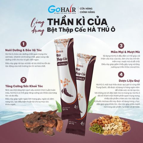 Thập Cốc Hà Thủ Ô Mọc Tóc Nhanh - Tinh Chất Đậu Hạt Tăng Cường Vitamin Cho Tóc Khỏe, Giảm Rụng Tóc Hiệu Quả