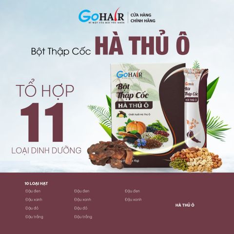 Thập Cốc Hà Thủ Ô Mọc Tóc Nhanh - Tinh Chất Đậu Hạt Tăng Cường Vitamin Cho Tóc Khỏe, Giảm Rụng Tóc Hiệu Quả