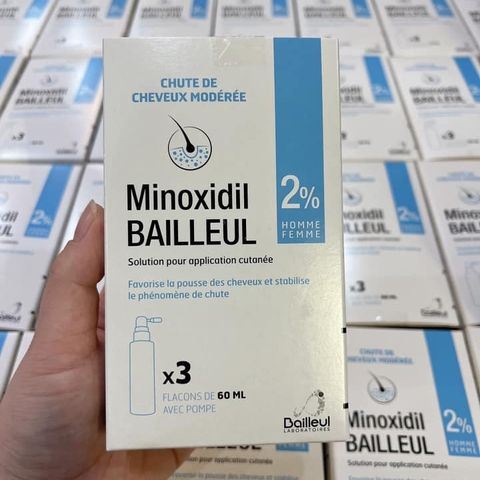 Xịt Mọc Tóc Bailleul 2% - Giúp Tóc Dày Hơn, Ngăn Rụng Tóc - Sản Phẩm Chăm Sóc Tóc Hiệu Quả từ Pháp