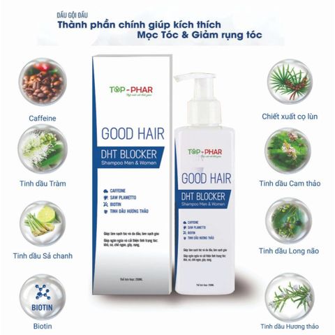 Dầu Gội Mọc Tóc Good Hair DHT Blocker 250ml - Hỗ trợ giảm rụng tóc, kích thích mọc tóc