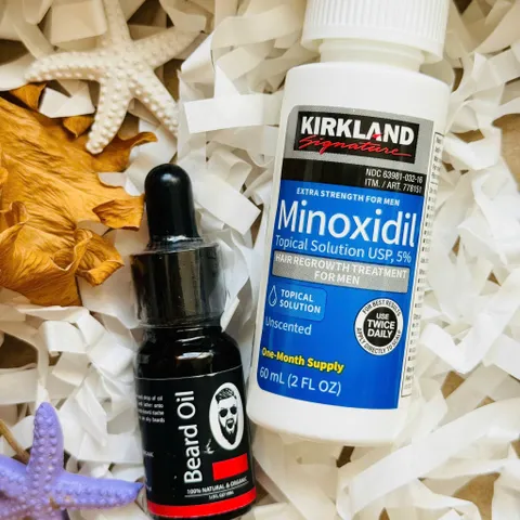 Combo Minoxidil 5% Mọc Râu và Dầu Dưỡng Râu Beard Oil 10ml - Tăng Cường Sinh Trưởng Râu Tóc, Duy Trì Độ Ẩm Tự Nhiên