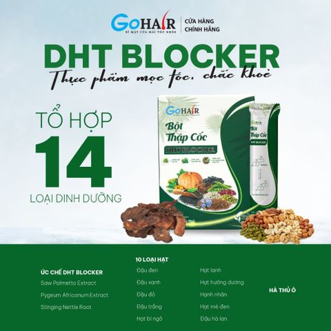 Bột Thập Cốc Mọc Tóc DHT Blocker - Hỗ Trợ Ngăn Rụng Tóc Từ Thiên Nhiên, Chứa Cọ Lùn, Tầm Ma, Anh Đào, 10 Loại Hạt Dinh Dưỡng