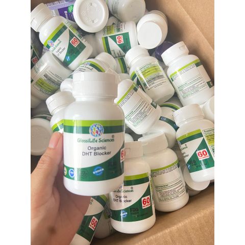 Viên Uống Organic DHT Blocker Ấn Độ - Hỗ Trợ Mọc Tóc, Ngăn Rụng Tóc, Chiết Xuất Thảo Dược An Toàn, 60 Viên