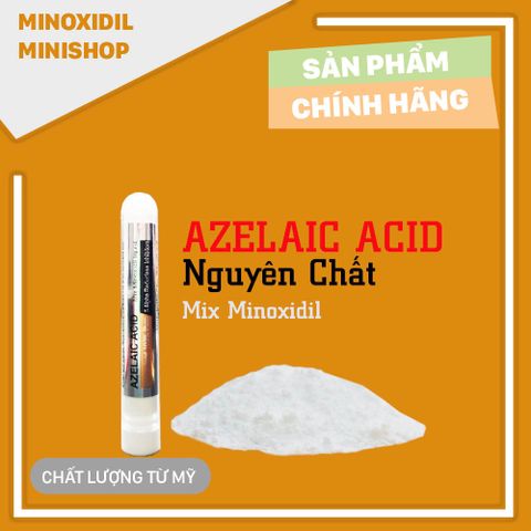 Bột Azelaic Acid 1.2gr - Hỗ Trợ Mọc Tóc Râu, Ngăn Rụng Tóc, Kết Hợp Minoxidil, Tự Nhiên và Hiệu Quả