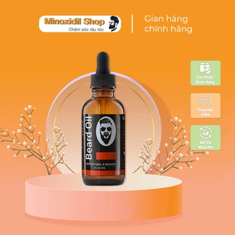 Dầu Dưỡng Râu Beard Oil No.01 30ml - Giúp Mềm Da, Kích Thích Tăng Trưởng Râu, Ngăn Vảy Gàu, Kháng Khuẩn Từ Thiên Nhiên