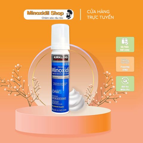 Dung Dịch Mọc Râu Tóc Minoxidil 5% Dạng Bọt - Giúp Mọc Râu Tơ Nhanh Chóng Sau 6-8 Tuần, Sản Phẩm Chính Hãng Từ Mỹ