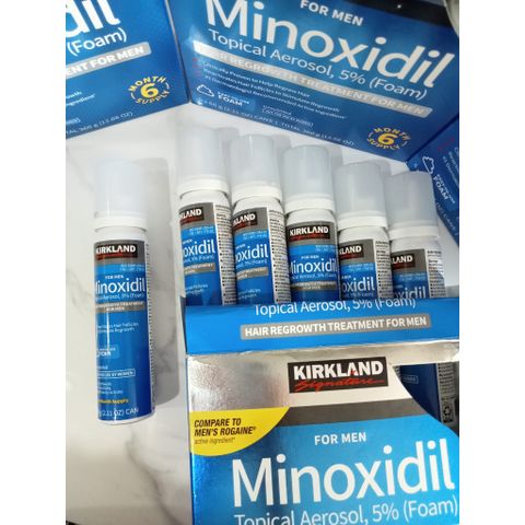 Dung Dịch Mọc Râu Tóc Minoxidil 5% Dạng Bọt - Giúp Mọc Râu Tơ Nhanh Chóng Sau 6-8 Tuần, Sản Phẩm Chính Hãng Từ Mỹ