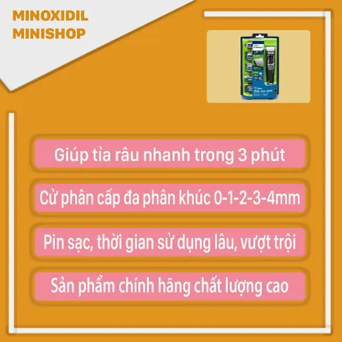 Tông Đơ Tỉa Râu Philips Norelco Multigroom 3000 MG3750