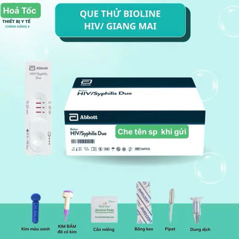 Bộ Test Nhanh DUO HIV và Giang Mai Tại Nhà - Kiểm Tra An Toàn, Tiện Lợi, Hạn Sử Dụng 2026