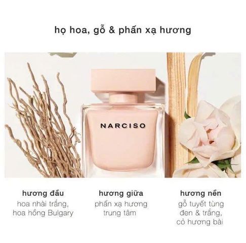 Nước Hoa Narciso Poudree 10ml - Hương Thơm Quyến Rũ, Nhẹ Nhàng, Sang Trọng - Lựa Chọn Hoàn Hảo Cho Mọi Dịp