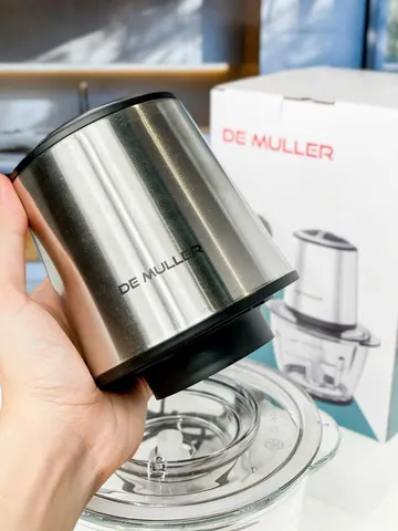 Máy Xay Thịt De Muller 500W - Xay Nhuyễn Thịt, Cá, Rau Củ, Cối Thủy Tinh 1.2L Sang Trọng, êm Ái, Thiết Kế Đẹp Đức
