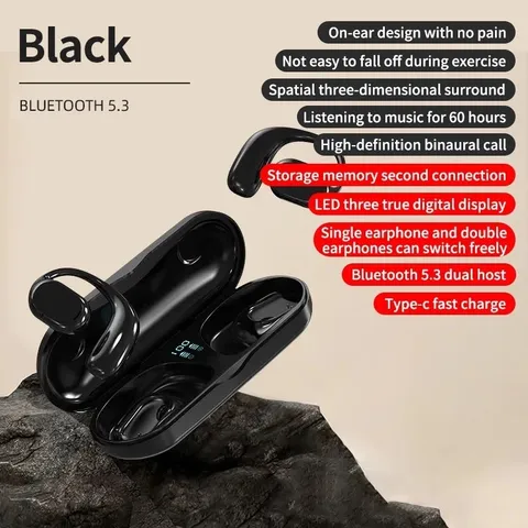 Tai Nghe Không Dây JS270 - Tai Nghe Bluetooth V5.3 Dẫn Truyền Xương, Giảm Tiếng Ồn, Thời Gian Pin 8 Giờ, Chống Nước IPX5