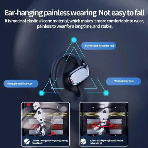 Tai Nghe Không Dây JS270 Bluetooth 5.3 - Tai Nghe Dẫn Truyền Xương, Microphone Giảm Tiếng Ồn, Thoải Mái, Tương Thích IOS/Android