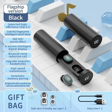 Tai nghe không dây Bluetooth HiFi C1 TWS V5.3 - Âm thanh chất lượng cao, chơi game, nghe nhạc, microphone tích hợp, chống thấm nước IPX6