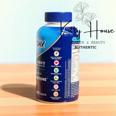 Viên uống bổ sung Vitamin tổng hợp One A Day Men cho nam dưới 50 tuổi - 300 viên hỗ trợ sức khỏe, miễn dịch và giảm lão hóa