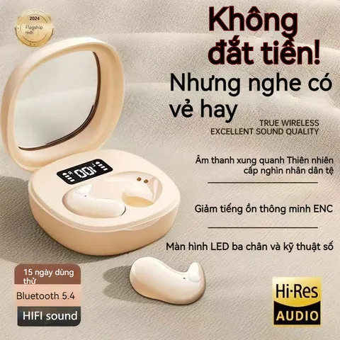 Tai Nghe Bluetooth Không Dây B11 V5.4 – Tai Nghe Nhỏ Gọn Chất Lượng Âm Thanh Bass, Thể Thao và Ngủ Ngon