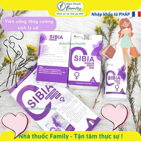 Viên Uống SIBIA Cân Bằng Nội Tiết Tố Nữ Nhập Khẩu Pháp - Hỗ Trợ Sinh Lý, Đẹp Da, Giảm Khó Chịu Giai Đoạn Tiền Mãn Kinh & Mãn Kinh