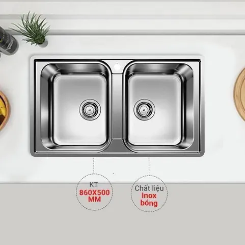 Chậu Rửa Bát Inox 2 Hố Blanco Lemis 8-IF Cao Cấp – Thiết Kế Sang Trọng, Chất Liệu Bền Bỉ, Dễ Vệ Sinh, Phù Hợp Mọi Gia Đình