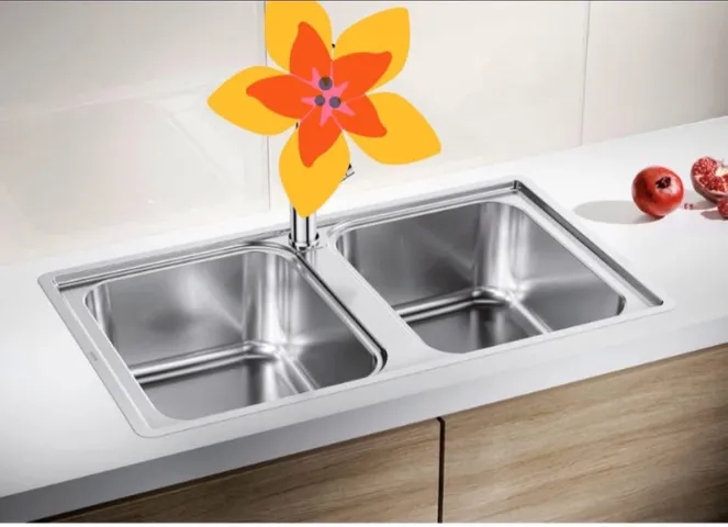 Chậu Rửa Bát Inox 2 Hố Blanco Lemis 8-IF Cao Cấp – Thiết Kế Sang Trọng, Chất Liệu Bền Bỉ, Dễ Vệ Sinh, Phù Hợp Mọi Gia Đình