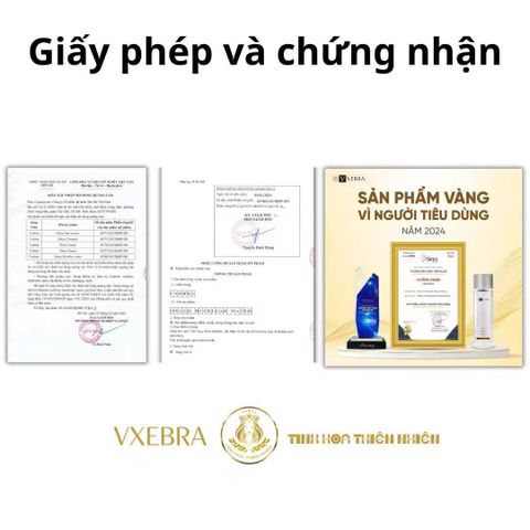 Nước Tẩy Trang Vxebra Cho Da Dầu Mụn Không Cồn An Toàn Cho Da Nhạy Cảm – 190ml, Giúp Làm Sạch Sâu và Dưỡng Ẩm Da Mịn Màng