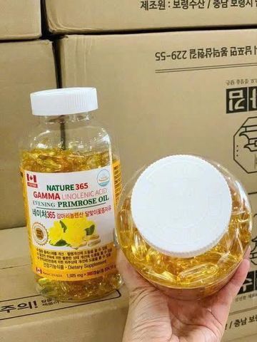 Viên uống Hoa anh thảo Nature 365 - Gamma-Linolenic Acid GLA Hàn Quốc cho khỏe đẹp da, cân bằng hormone nữ - 300 viên