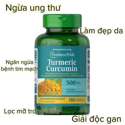 {Flash Sale} Viên Nghệ Turmeric Curcumin 1000mG Puritan's Pride 120 vien