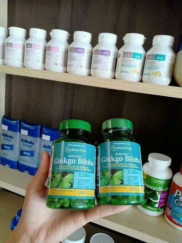 Viên Uống Bổ Não Ginkgo Biloba Puritans Pride 200 Viên - Tăng Cường Trí Nhớ và Tập Trung, Hỗ Trợ Sức Khỏe Não Bộ