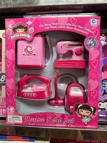 Bộ đồ chơi gia đình Hello Kitty House hold set gồm 4 món đồ gia dụng có đèn và âm thanh YH858-1 giao ngẫu nhiên