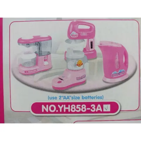 Bộ đồ chơi gia đình Hello Kitty House hold set gồm 4 món đồ gia dụng có đèn và âm thanh YH858-3 giao ngẫu nhiên