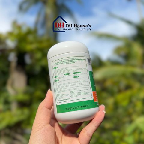Viên uống bổ não Nature's Way Ginkgo 2000 - Tăng cường trí nhớ và chức năng nhận thức, 120 viên - Thực phẩm bảo vệ sức khỏe
