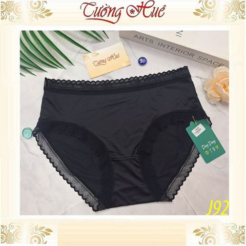 Quần Lót Nữ Ding Dang J92 Lụa Lạnh Mát Phối Ren Mềm Cao Cấp - Thoáng Khí, Cạp Cao, Nhiều Màu Sắc Cho Phái Đẹp