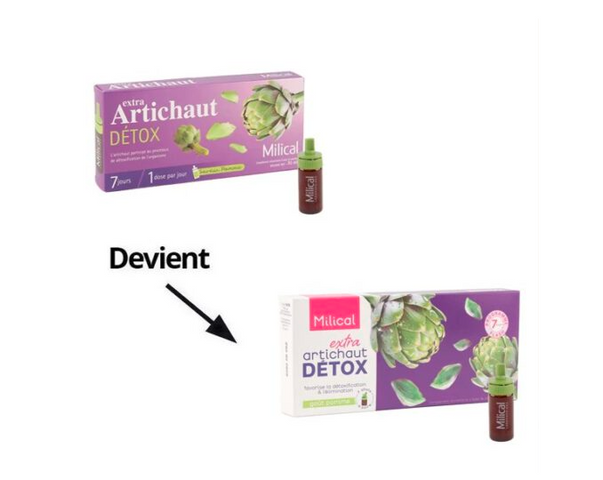 Nước Uống Thải Độc Gan Extra Artichaut Detox Milical 7 Ống - Hỗ Trợ Giải Độc Gan, Bảo Vệ Sức Khỏe Từ Chiết Xuất Atiso Pháp