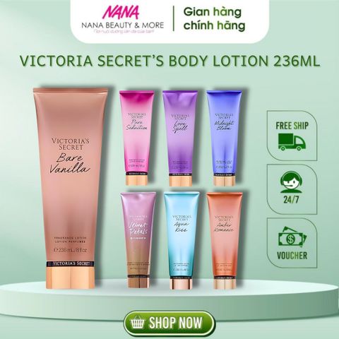 Sữa Dưỡng Thể Victoria's Secret Authentic 236ml - Sữa Dưỡng Trắng Da Hương Nước Hoa Sang Trọng, Giúp Da Mịn Màng, Khỏe Mạnh