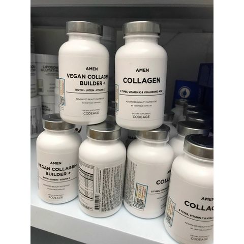Viên Uống Tự Sinh Codeage Amen Vegan Collagen Builder+ Làm Sáng Da, Giúp Da Căng Mịn Săn Chắc 30 viên