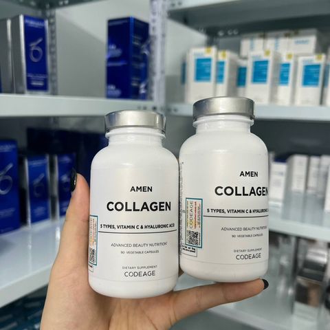 Viên Uống Tự Sinh Codeage Amen Vegan Collagen Builder+ Làm Sáng Da, Giúp Da Căng Mịn Săn Chắc 30 viên