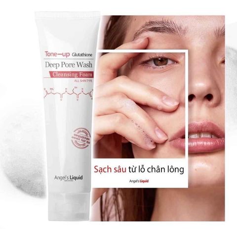 Sữa Rửa Mặt 7 Day Angel’s Liquid Glutathione Tone Up Deep Pore Wash Cleansing Foam 120g