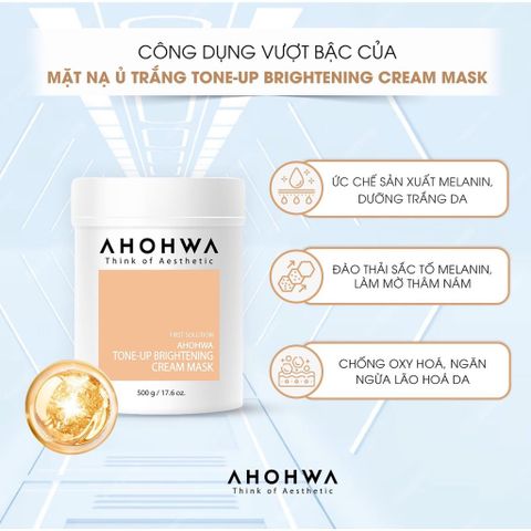 Mặt Nạ Ủ Trắng Ahohwa Tone-Up Brightening Cream Mask 20g