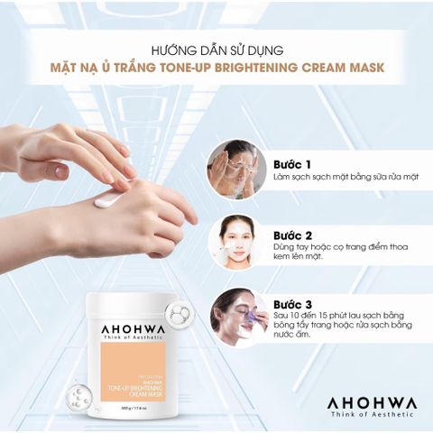 Mặt Nạ Ủ Trắng Ahohwa Tone-Up Brightening Cream Mask 20g