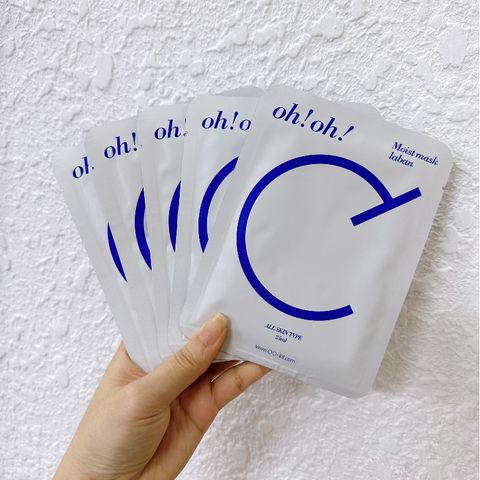 Mặt Nạ Giấy Oh! oh! Ceramide Giúp Phục Hồi & Làm Dịu Da Nhạy Cảm oh!oh! Moist mask : laban (25ml x 10 miếng)