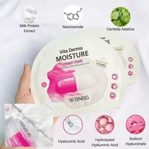 Mặt Nạ BNBG [MIẾNG LẺ] Dưỡng Trắng Cấp Ẩm Vita Tea Tree Healing Face Mask Pack 30ml [ Nhập Khẩu Chính Hãng ]