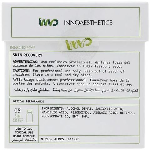 Tinh chất PEEL SKIN RECOVERY Innoaesthetics dành cho da lỗ chân lông to, sẹo lõm (5 lọ x 5ml)