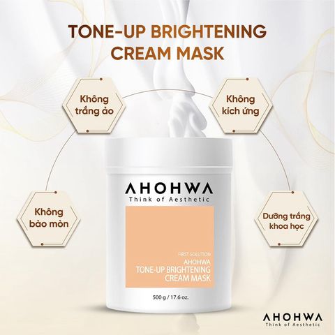 Ủ Trắng Da AHOHWA Tone-Up Brightening Cream Mask 500g