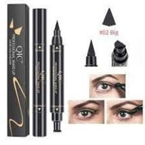 Bút kẻ mắt 2 đầu QIC - Mascara 2 đầu kẻ mắt SIÊU HOT QIC Chống Thấm Nước Lâu Trôi
