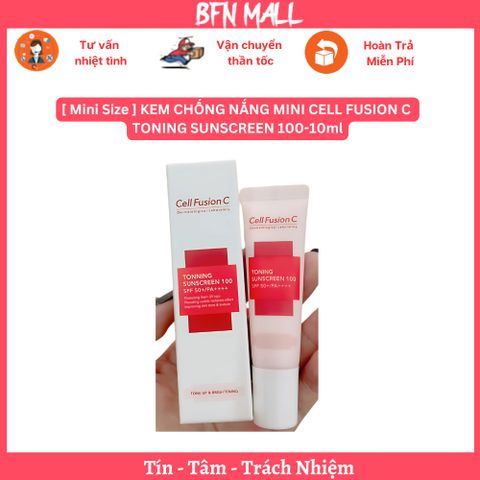 [ Mini Size ] KEM CHỐNG NẮNG MINI CELL FUSION C TONING SUNSCREEN 100-10ml